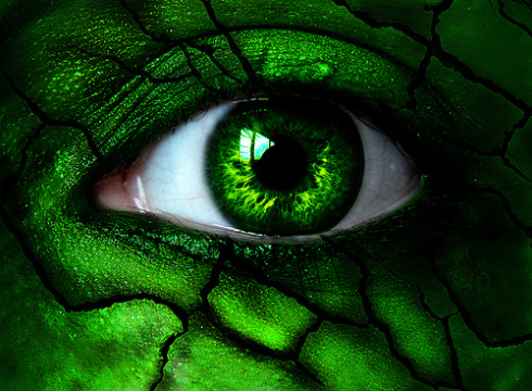 Green eyed monster by Jennifer Blaine